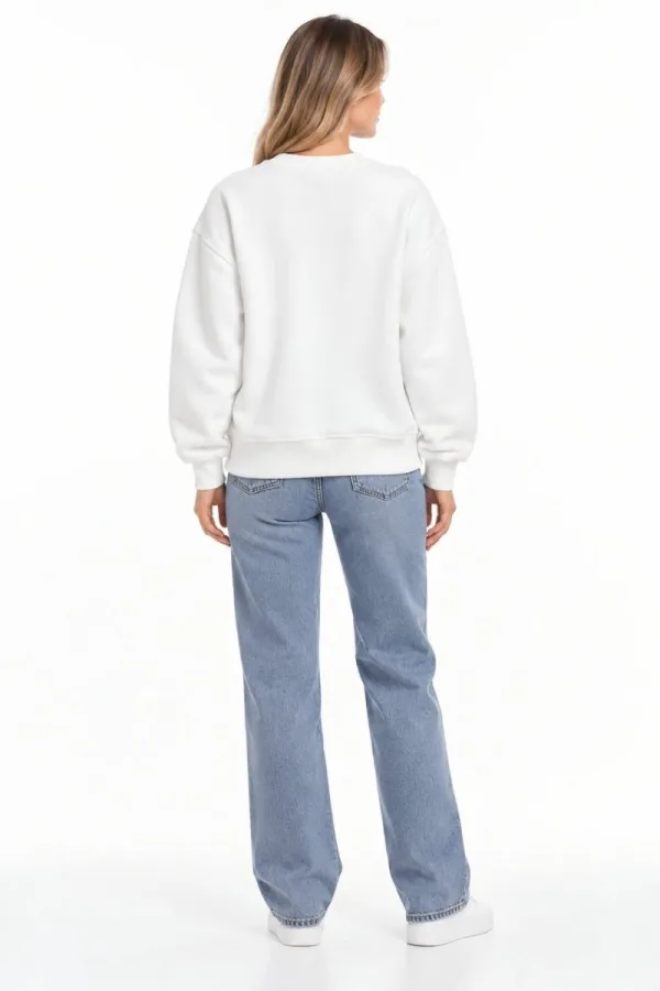 Bayan Uzun Kollu Labubu Desenli Sweatshirt