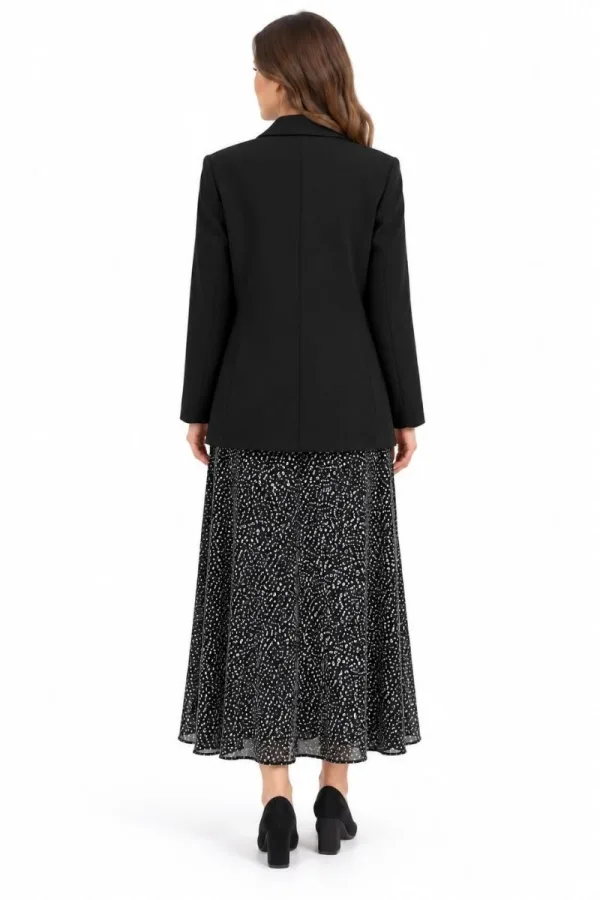 Bayan İki Düğmeli Oversize Blazer Ceket