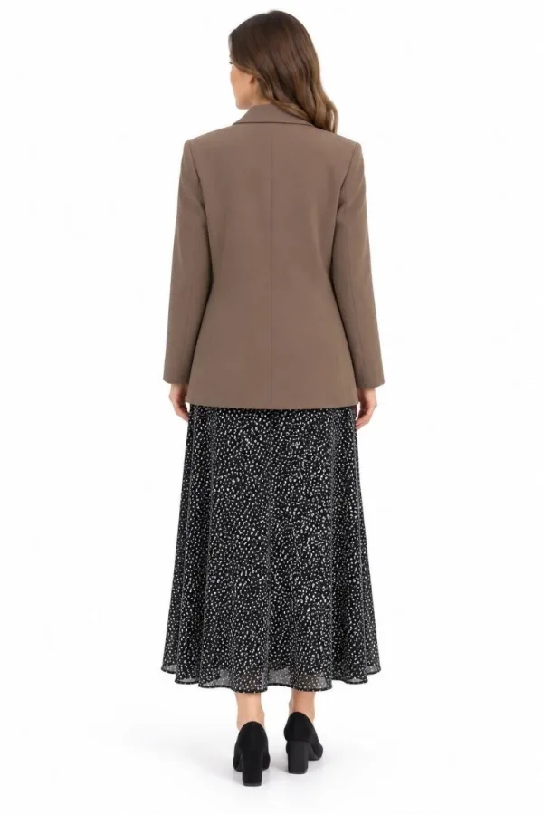Bayan İki Düğmeli Oversize Blazer Ceket