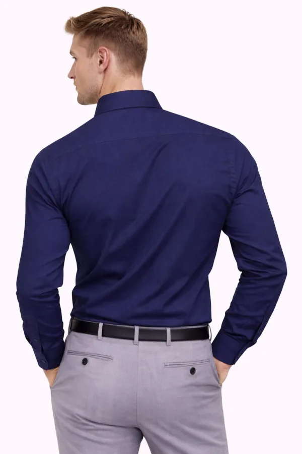 Keten Klasik Yakalı Regular Uzun kollu Casual Erkek Gömlek