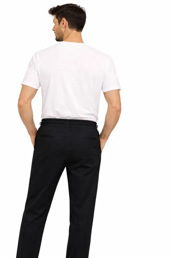 Dokulu Yandan Cepli Regular Erkek Jogger Pantolon
