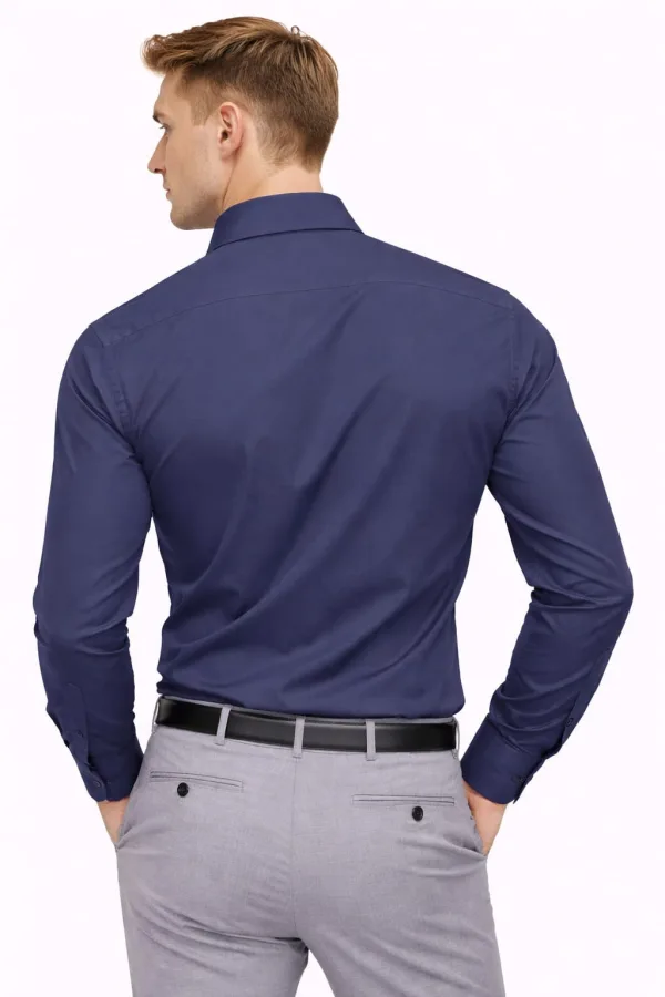 Slim Fit Rahat Kumaş Uzun Kollu  Erkek Gömlek