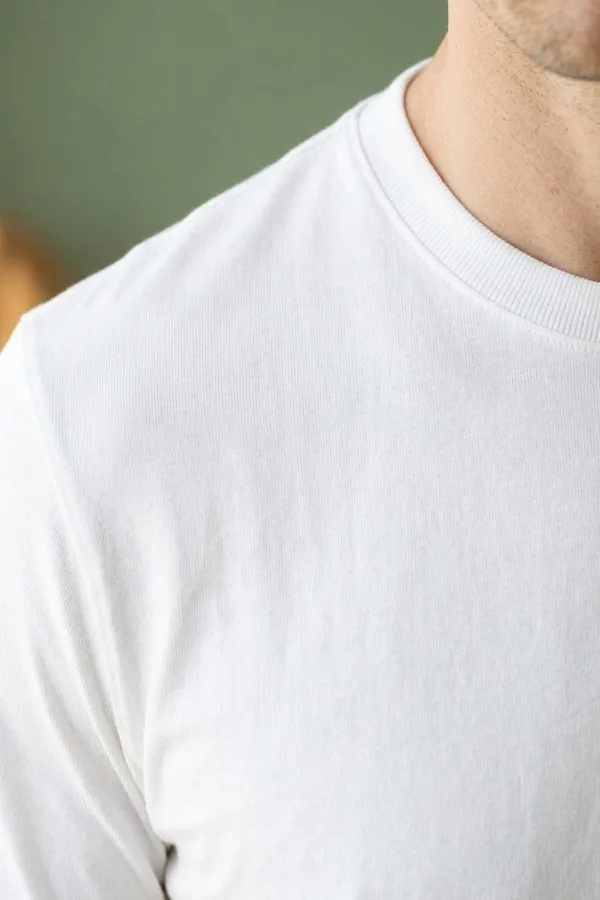 Bisiklet Yakkalı Kısa Kollu Erkek Sade Tshirt