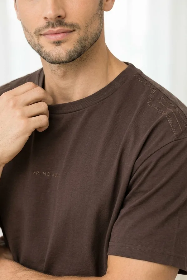 Bisiklet Yaka Erkek T-Shirt Oysho Kumaş İnce Rahat Yazlık Spor Günlük Tişört