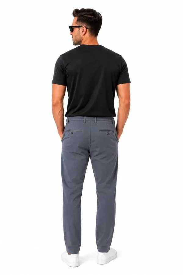 Erkek Keten Pantolon Chino İpli Kemerli