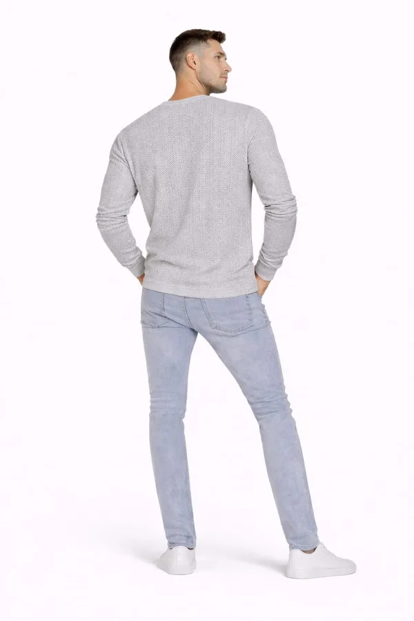 Erkek Bisiklet Yaka Sweatshirt