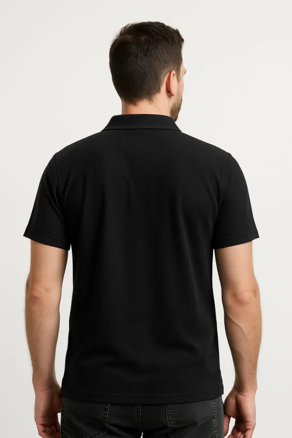Polo Yaka Kısa Kollu Yarım Düğmeli Erkek Tişört