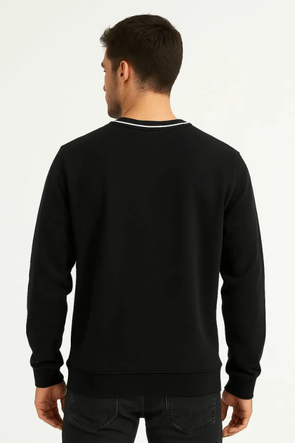 Uzun Kollu Bisiklet Yaka Erkek Sweatshirt