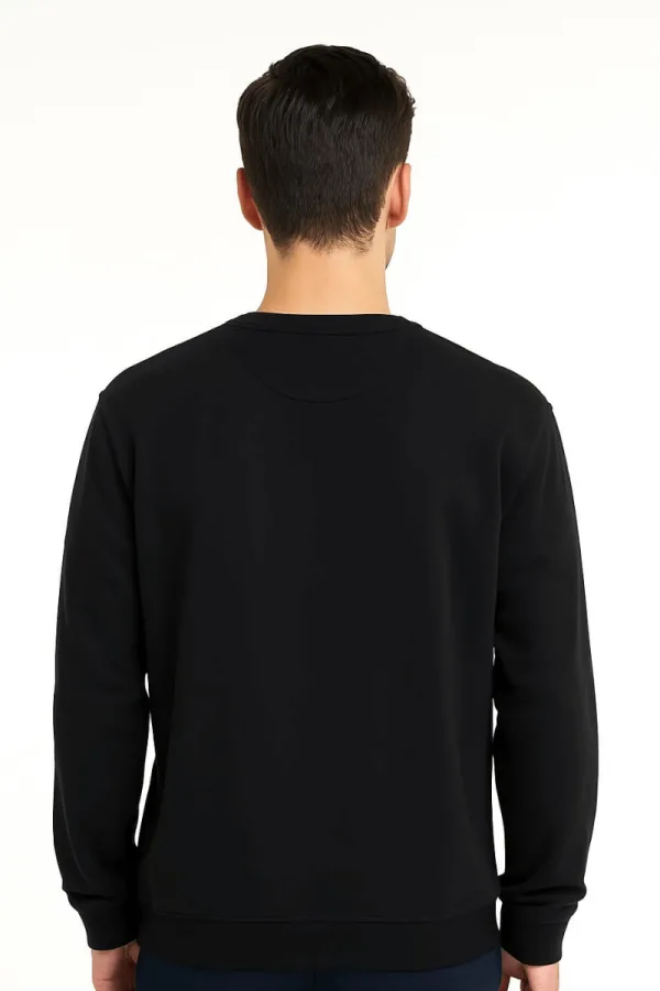 Uzun Kollu Hafif Kumaşlı Bisiklet Yaka  Regular Kesim Erkek Sweatshirt