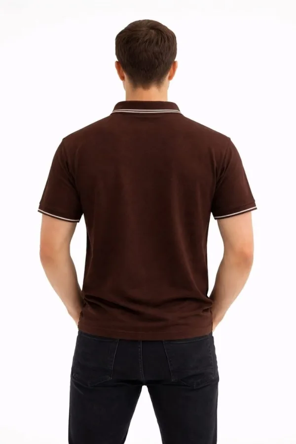 Polo Yaka Penye Erkek Tişört