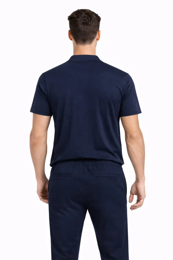 Oysho Regular Fit Polo Yaka Yarım Fermuarlı Kısa Kollu Erkek  Tişört