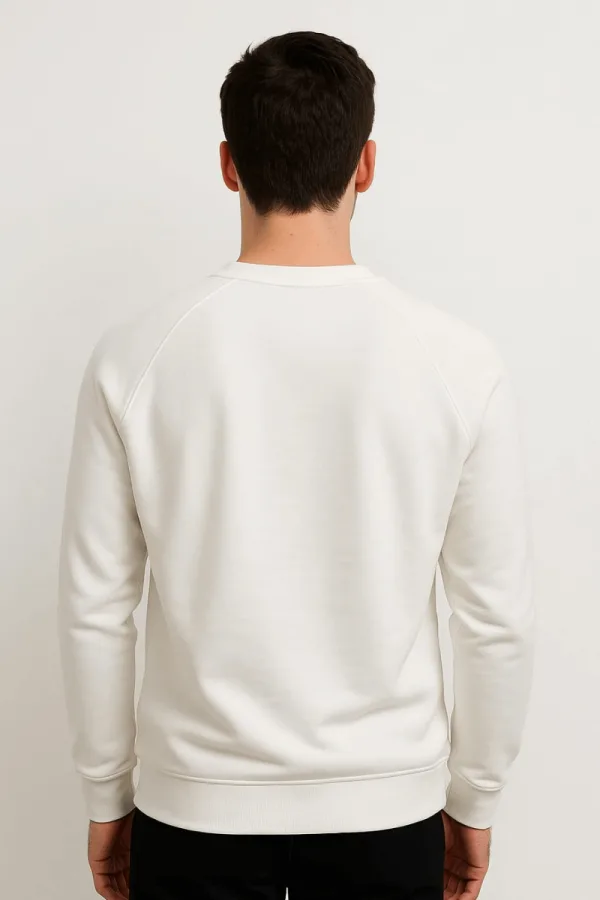Uzun Kollu Pamuk Karışımlı Cep Baskılı Regular Erkek Sweatshirt