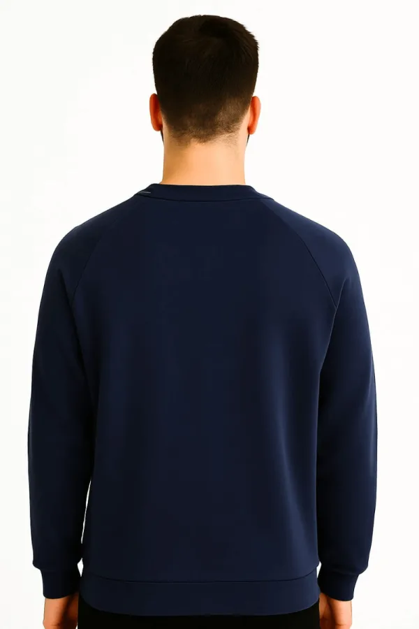 Uzun Kollu Pamuk Karışımlı Cep Baskılı Regular Erkek Sweatshirt
