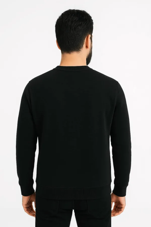 Uzun Kollu İçi Pamuklu Polyester Karışımlı Erkek Baskılı Sweatshirt