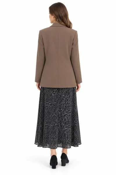 Bayan İki Düğmeli Oversize Blazer Ceket