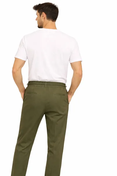 Dokulu Yandan Cepli Regular Erkek Jogger Pantolon