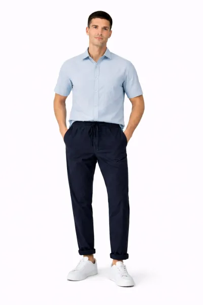 Yandan Cepli İp Detaylı Erkek Jogger Pantolon