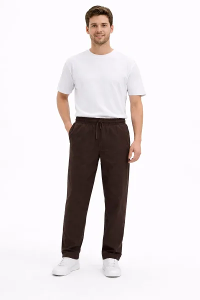 Yandan Cepli İp Detaylı Erkek Jogger Pantolon