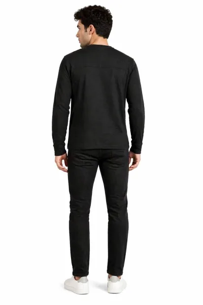 Erkek Bisiklet Yaka sweatshirt